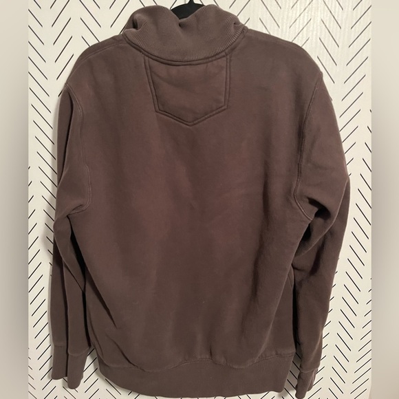 Eddie Bauer Men's Brown Full Zip Sherpa Lined Sweatshirt - Picture 8 of 10